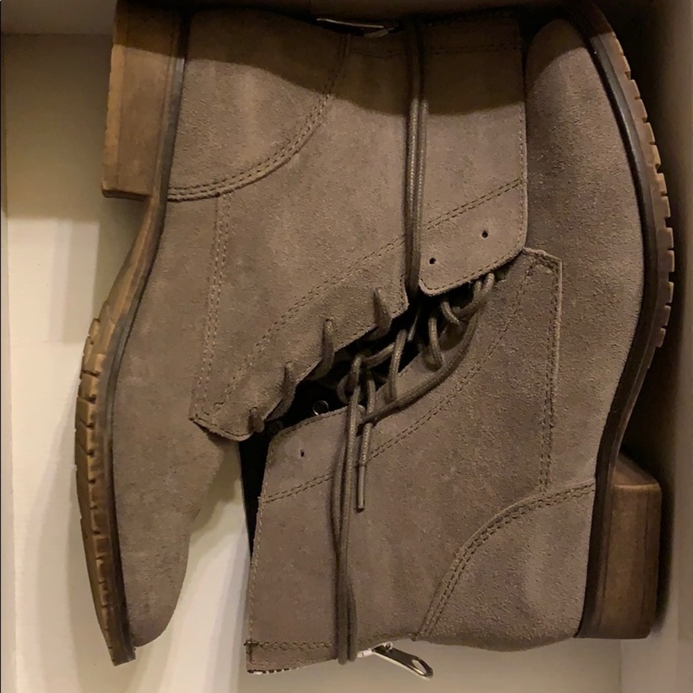 Steve Madden Grey Suede Booties